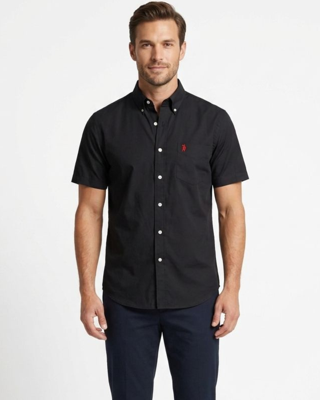 CAMISA CAMBRIDGE POLO MANGA CORTA CABALLERO