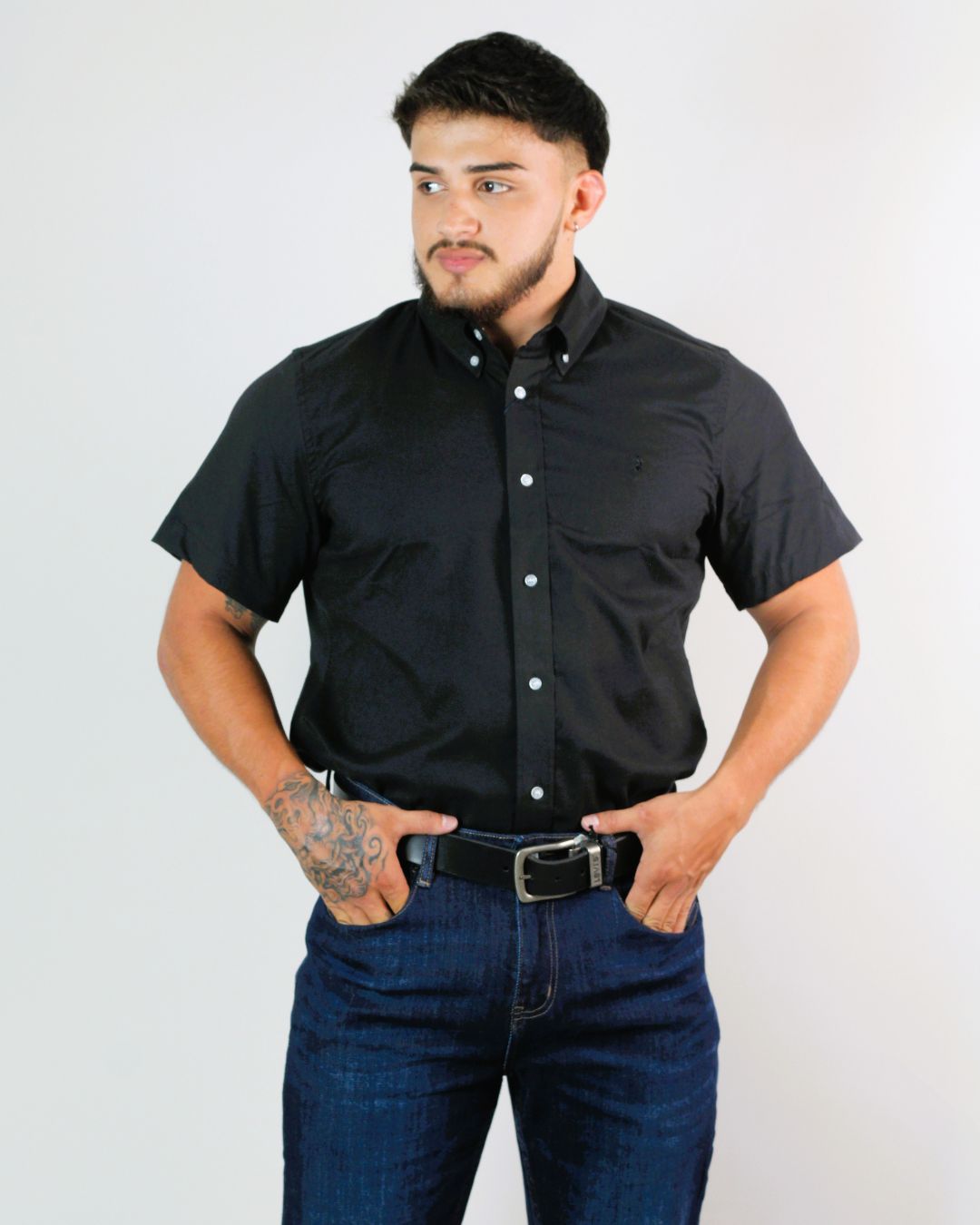 CAMISA CAMBRIDGE POLO MANGA CORTA CABALLERO