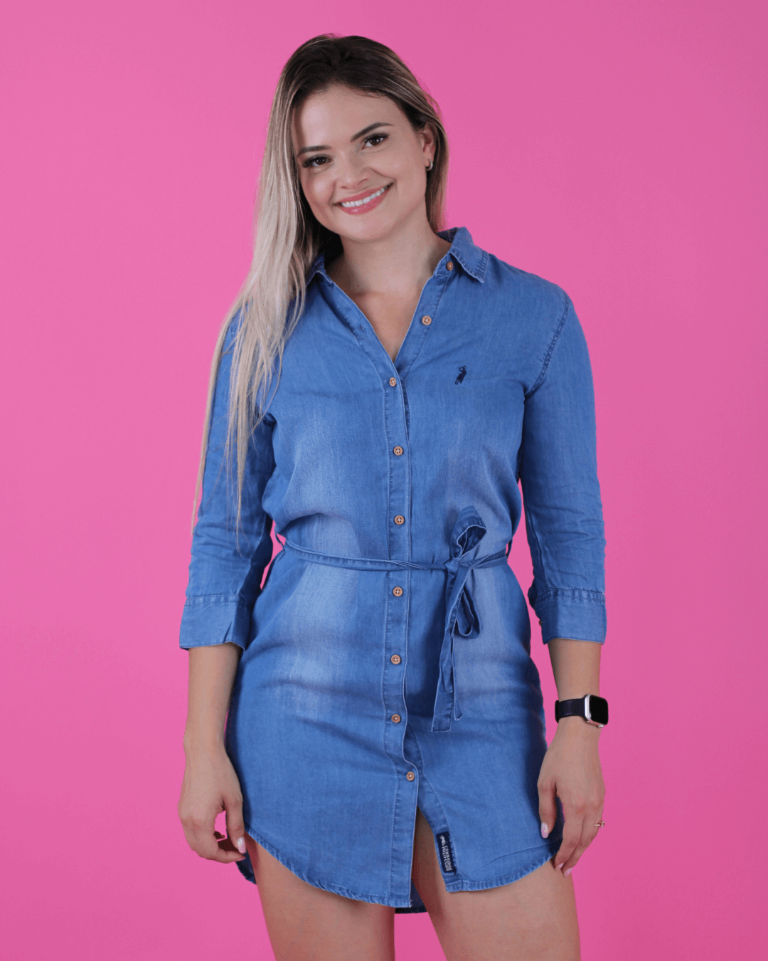 VESTIDO CAMBRIDGE POLO AZUL