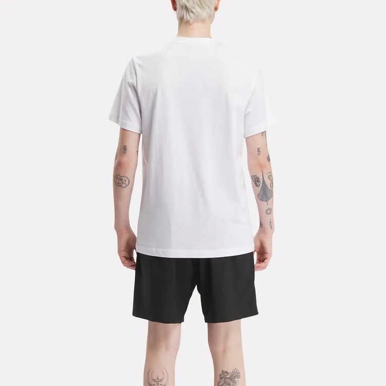 CAMISETA REEBOK BLANCA CON CELESTE DE HOMBRE