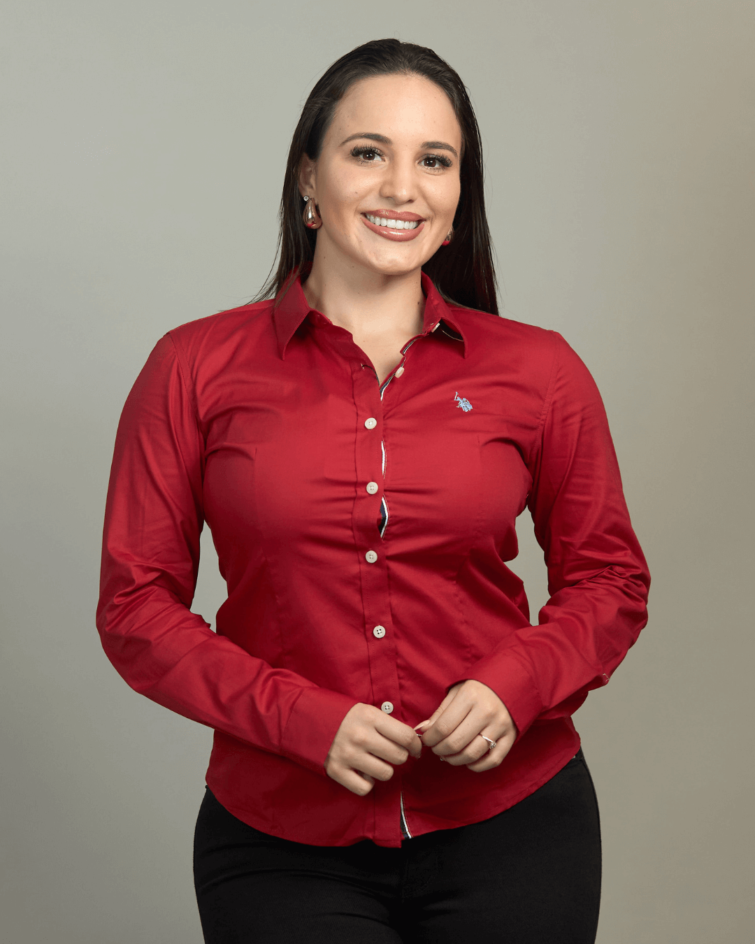 CAMISA US POLO ROJA PARA DAMA
