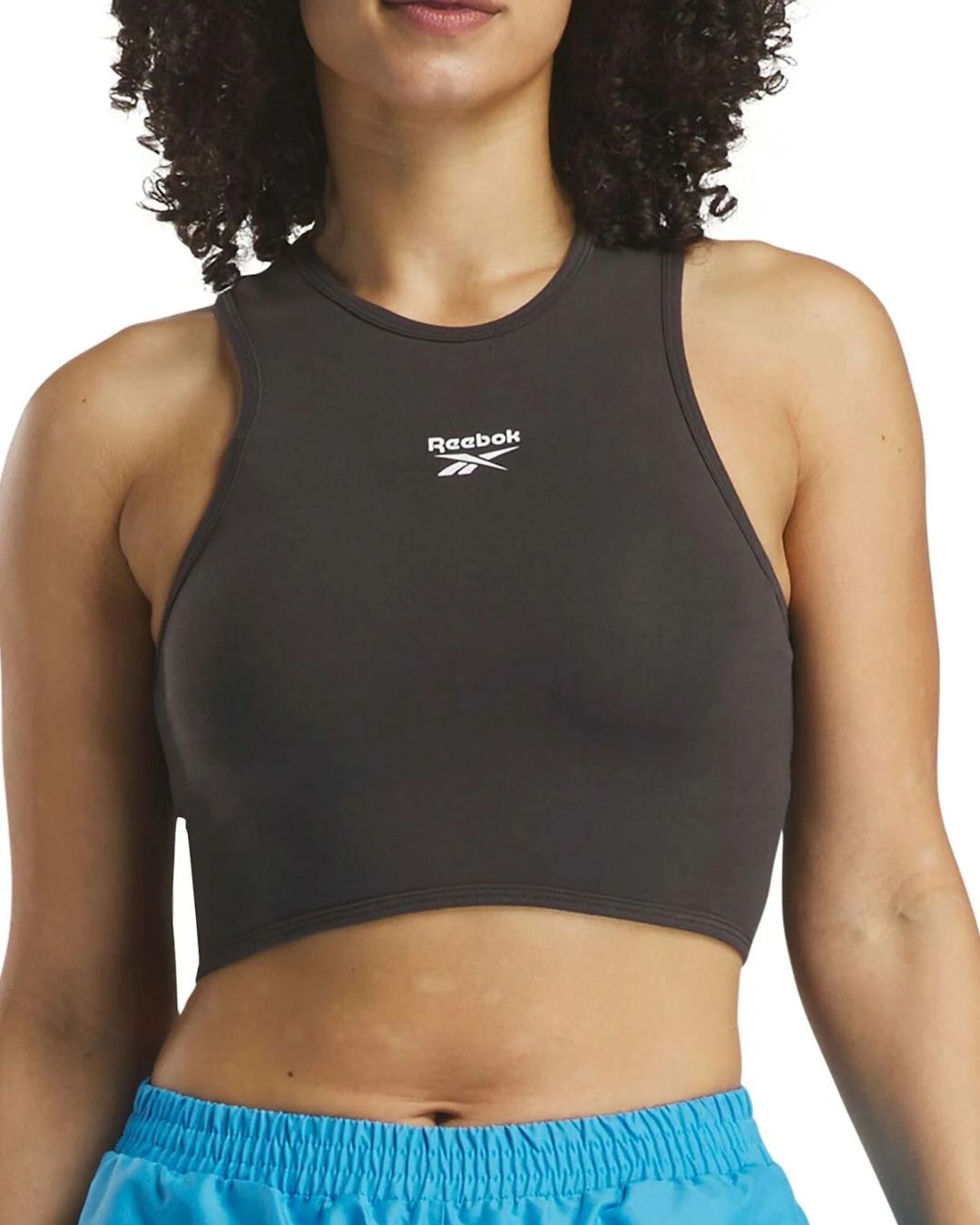 TOP REEBOK NEGRO DE MUJER