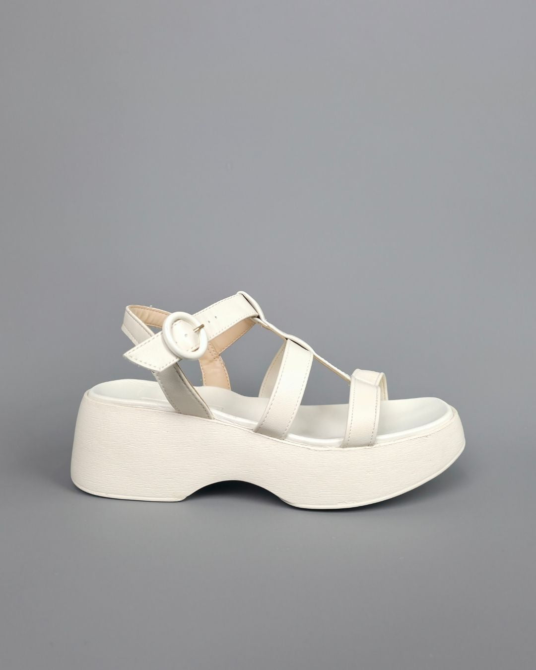 SANDALIA MOLECA BLANCA PARA DAMA