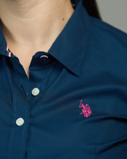 CAMISA U.S. POLO ASSN  MUJER AZUL