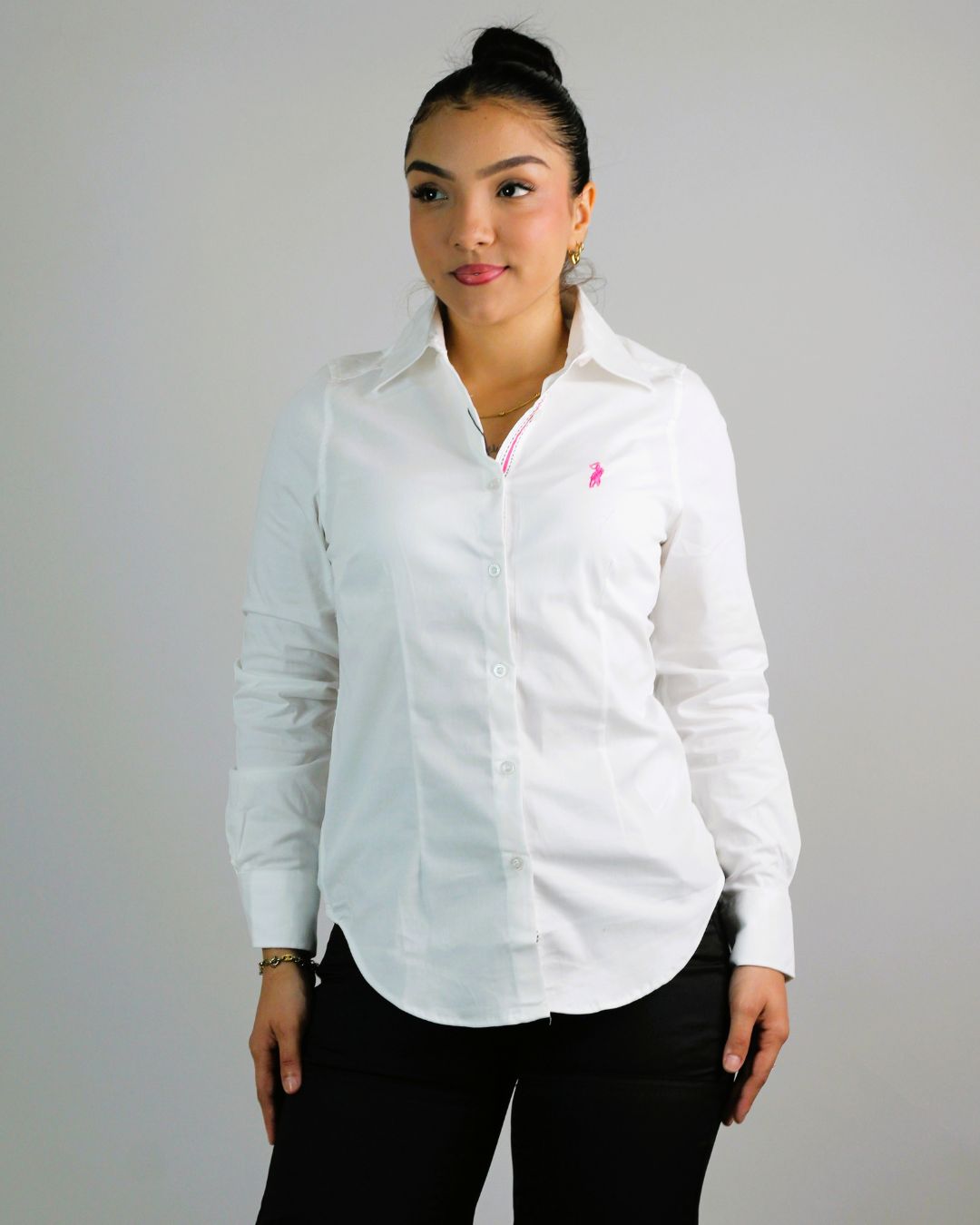 CAMISA CAMBRIDGE POLO MANGA LARGA DAMA