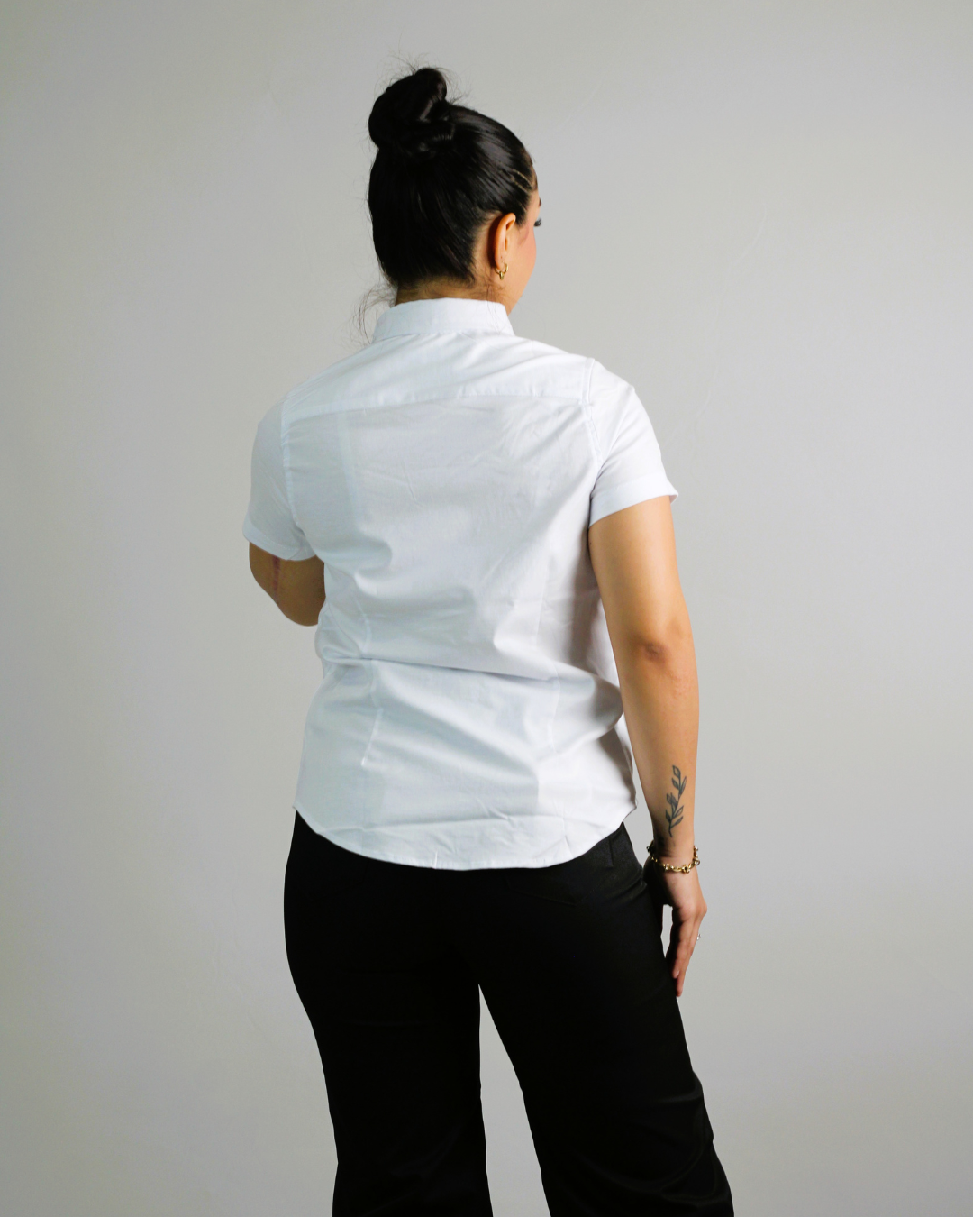 CAMISA CAMBRIGE POLO  MANGA CORTA DAMA
