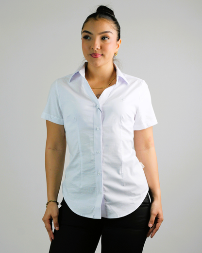 CAMISA CAMBRIDGE POLO MANGA CORTA DAMA