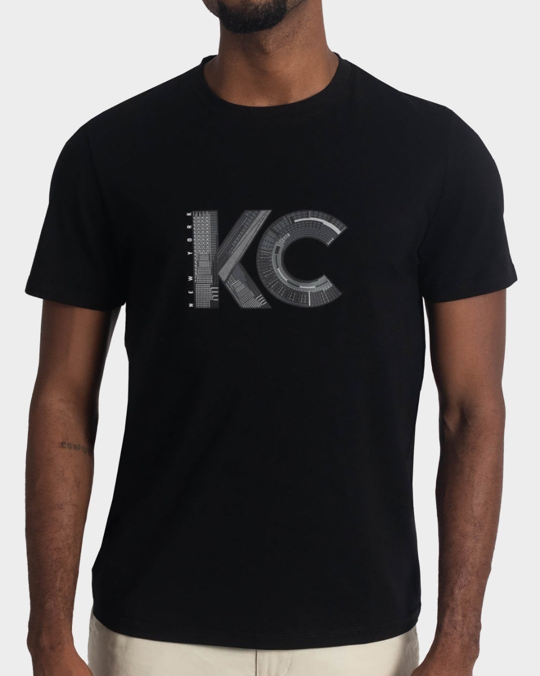 CAMISETA NEGRA KENNETH COLE DE CABALLERO