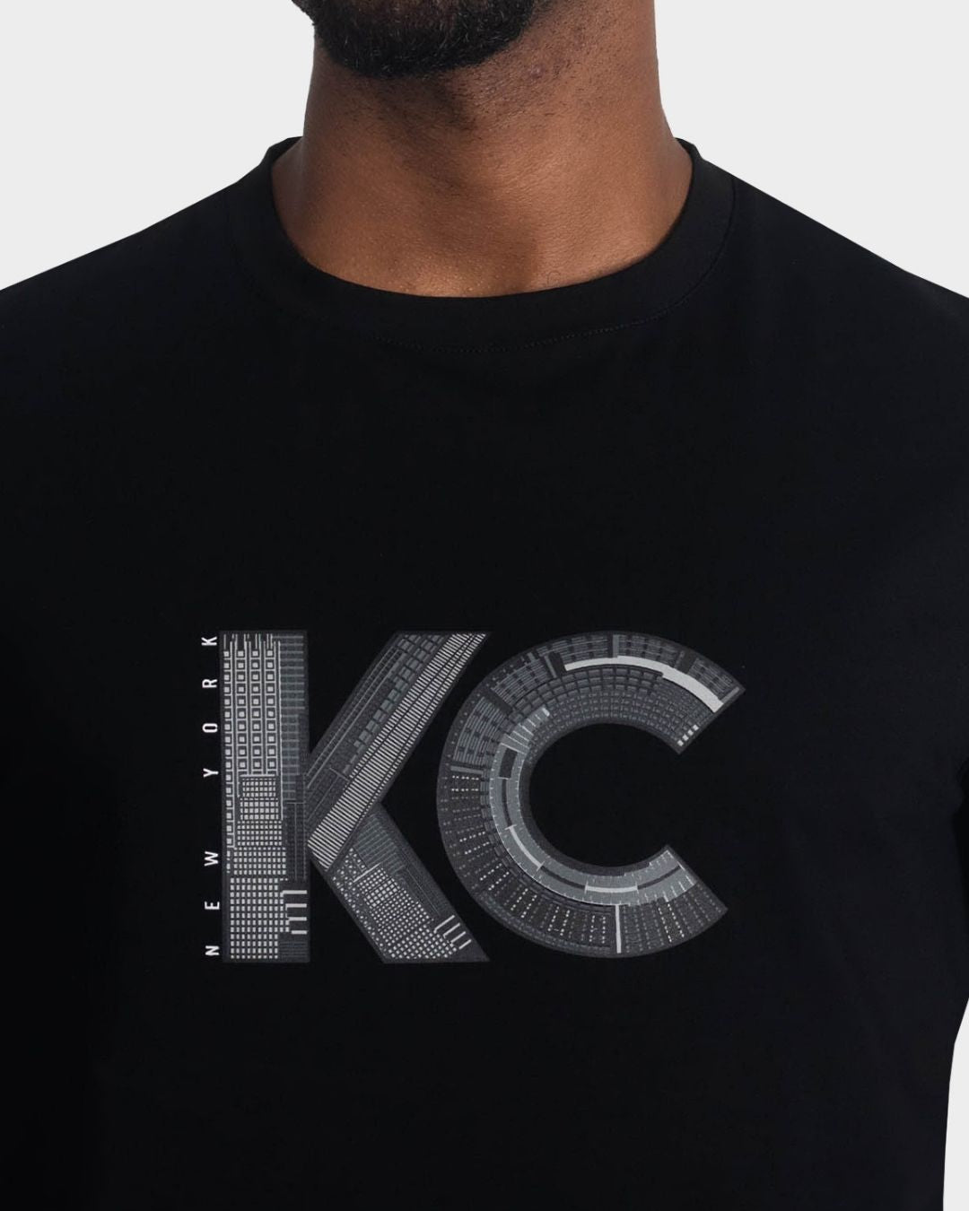 CAMISETA NEGRA KENNETH COLE DE CABALLERO