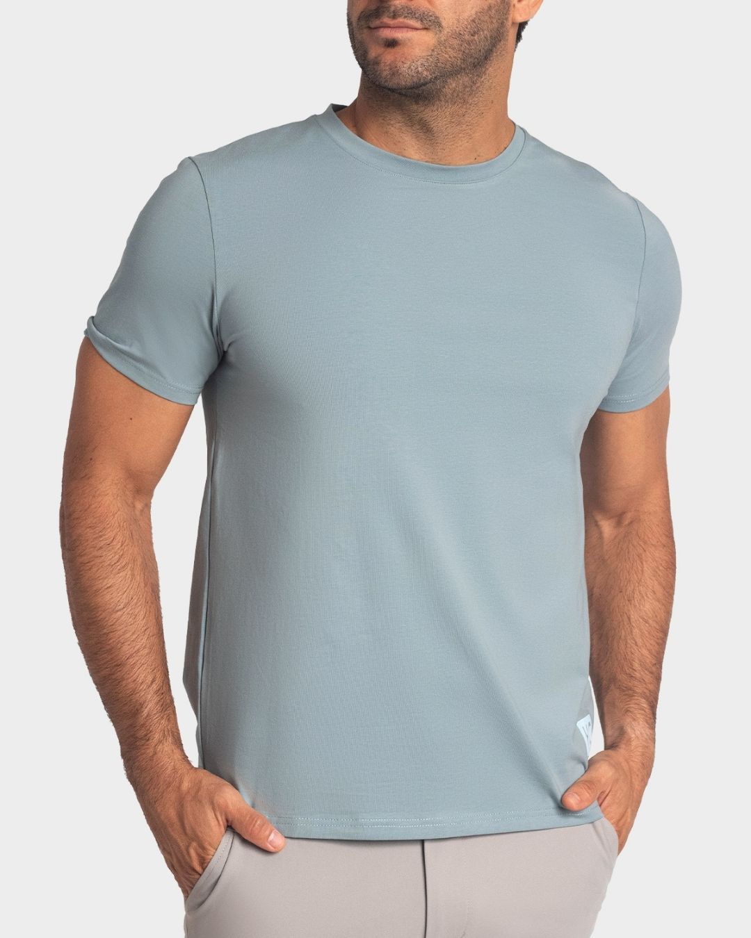 CAMISETA CELESTE KENNETH COLE DE CABALLERO