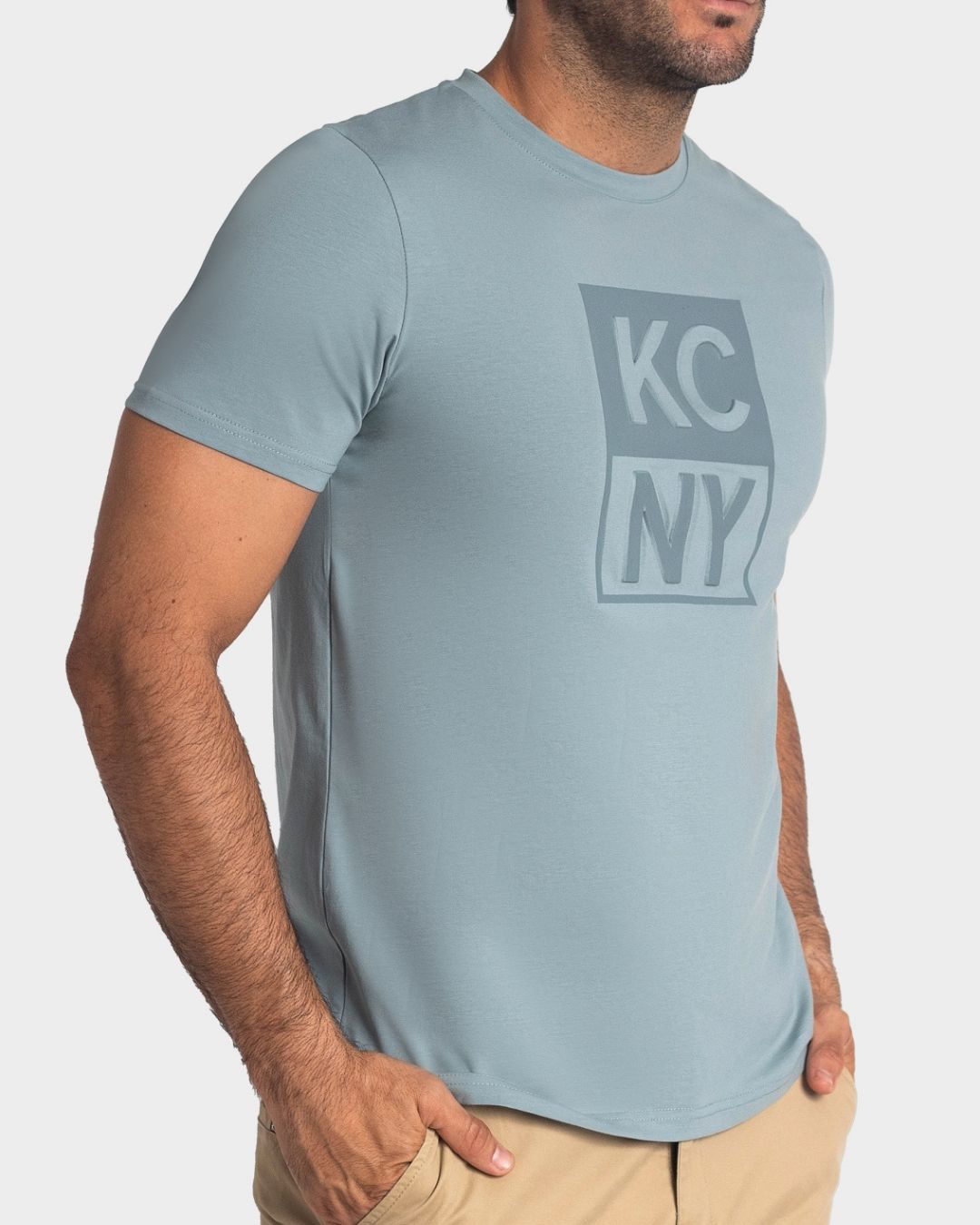 CAMISETA CELESTE KENNETH COLE DE CABALLERO