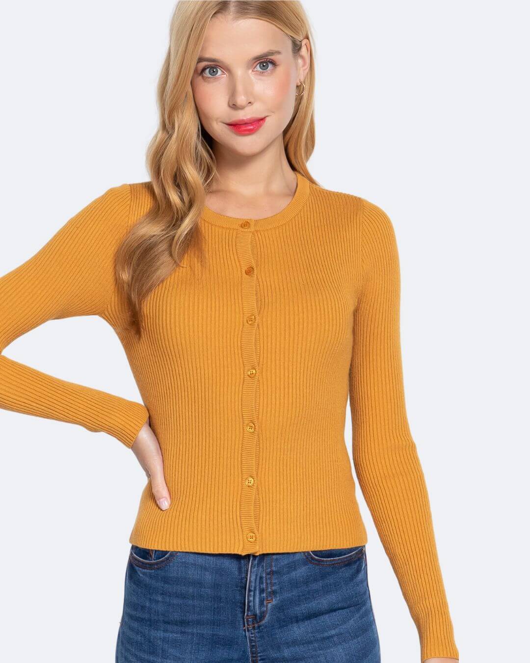 SWEATER ACTIVE MOSTAZA