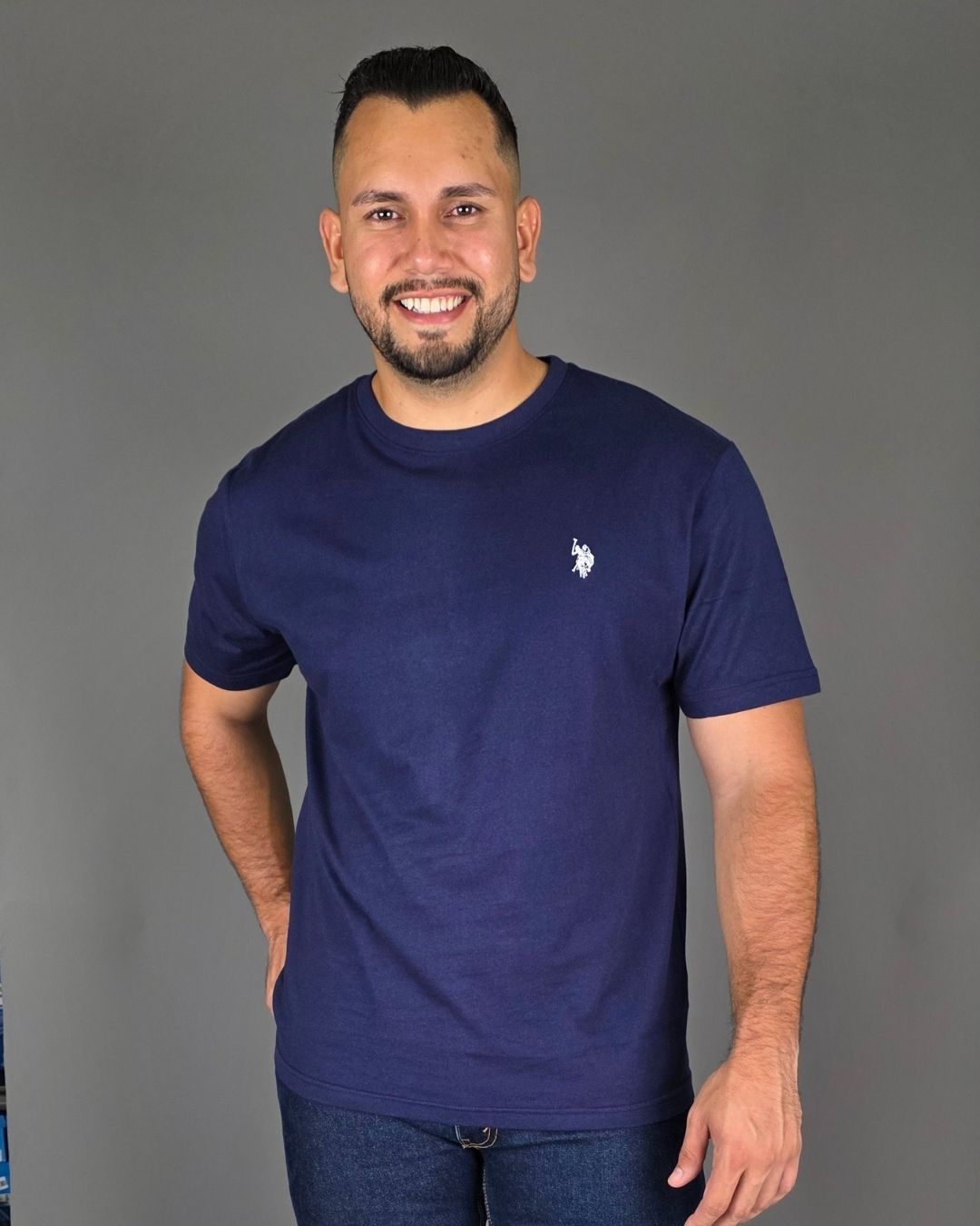 CAMISETA U.S. POLO ASSN AZUL PARA CABALLERO