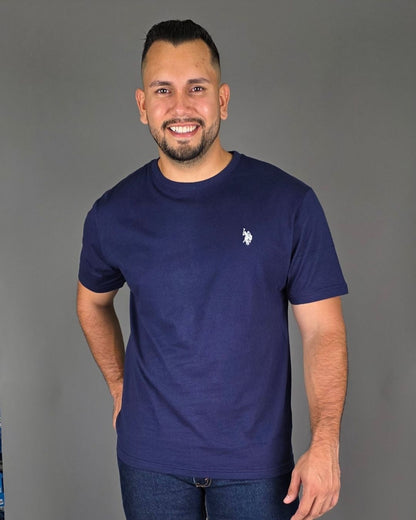 CAMISETA U.S. POLO ASSN AZUL PARA CABALLERO