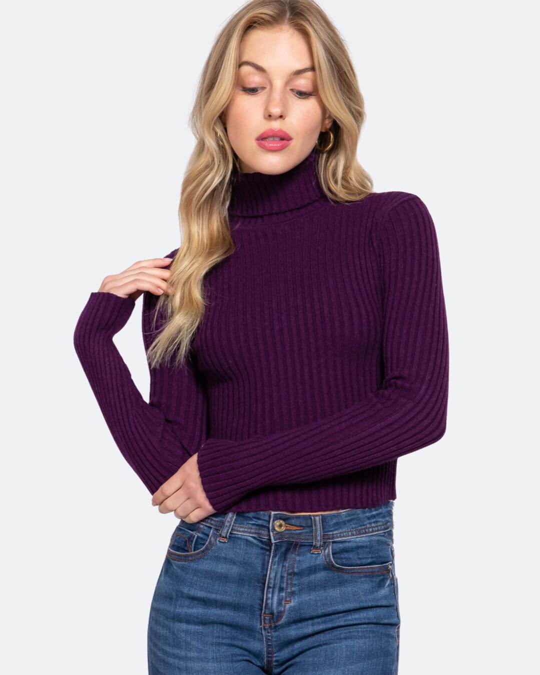 SWEATER ACTIVE BASIC MORADO