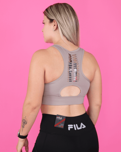 TOP FILA BEIGE PARA DAMA