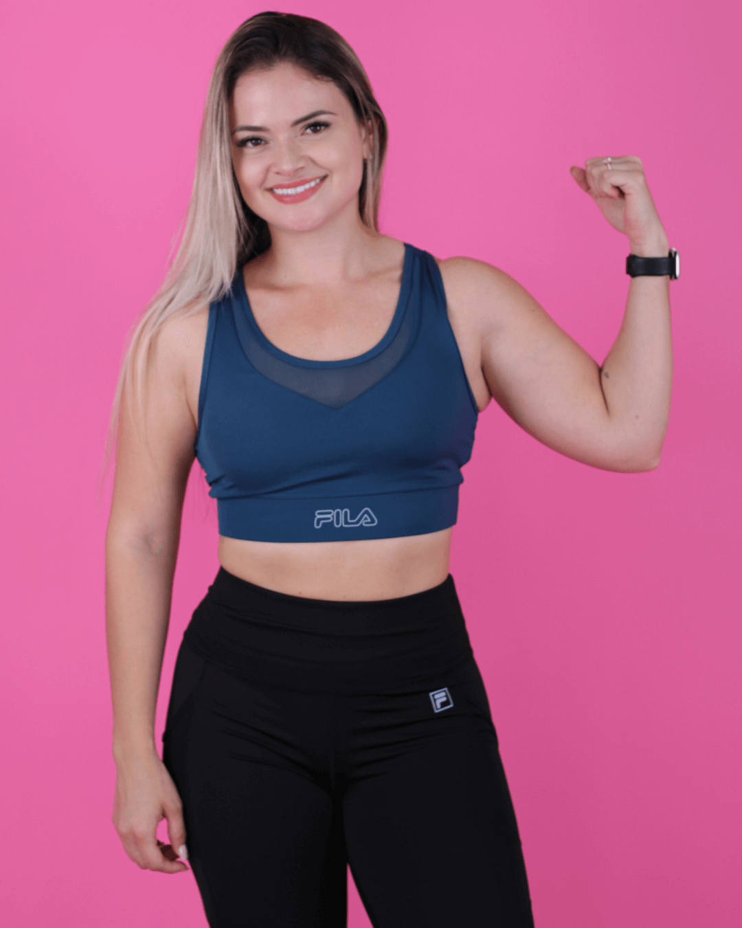 TOP FILA AZUL OSCURO PARA DAMA