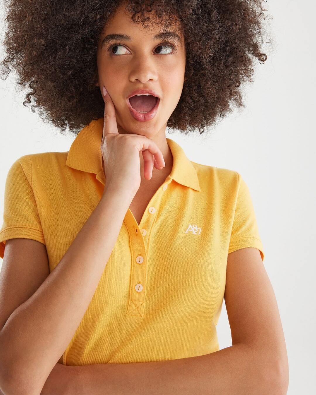 POLO AEROPOSTALE DE MUJER AMARILLA