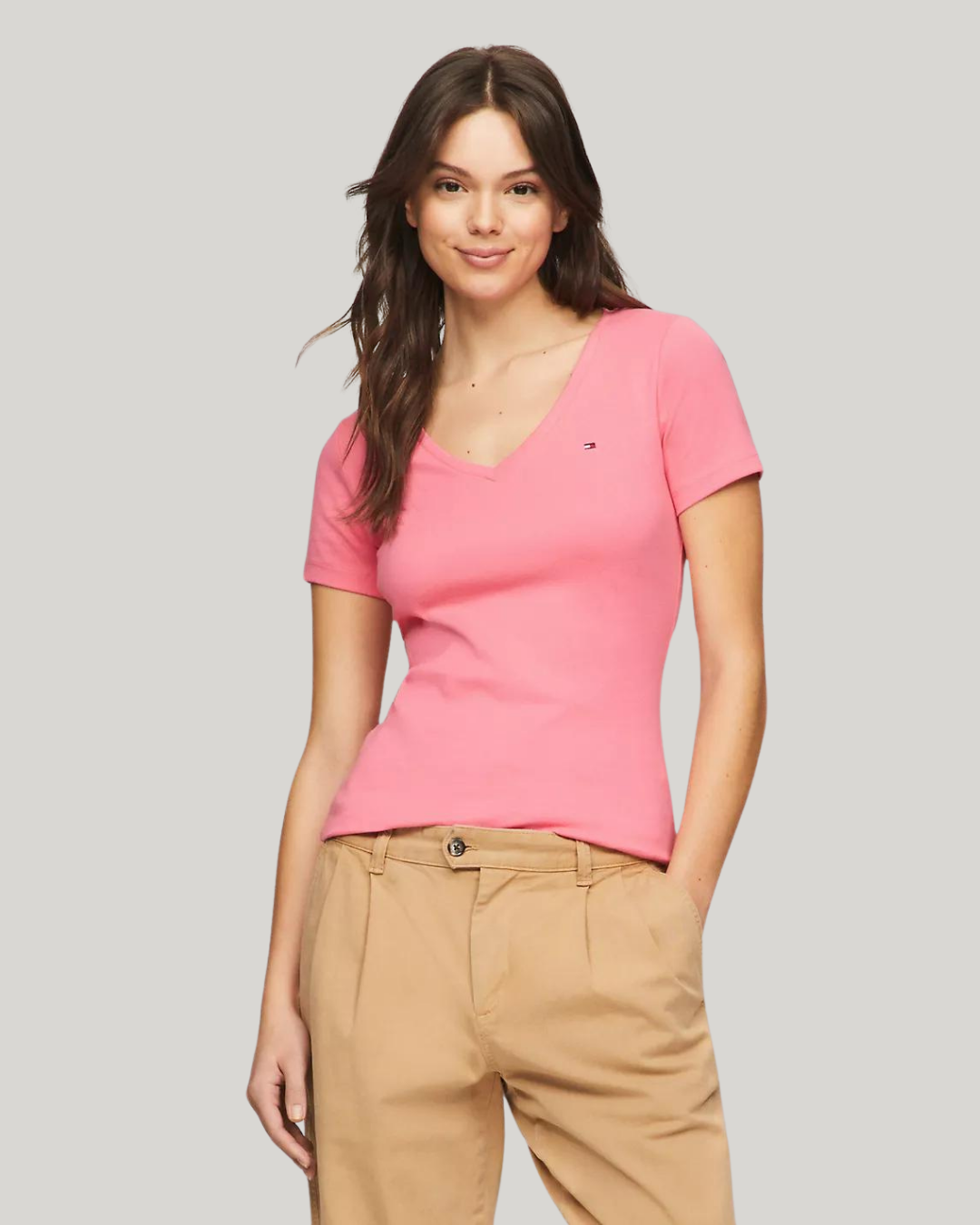 CAMISETA TOMMY HILFIGER ROSADA PARA DAMA