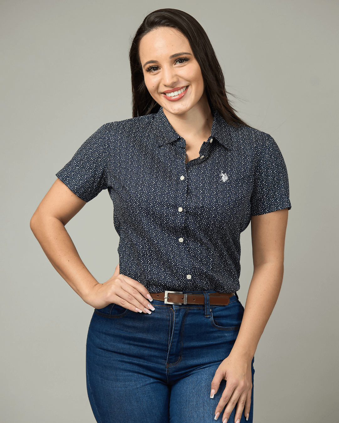 CAMISA US POLO DE DAMA NEGROS