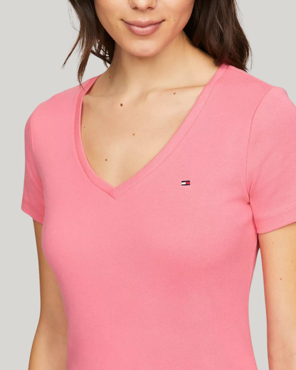 CAMISETA TOMMY HILFIGER ROSADA PARA DAMA