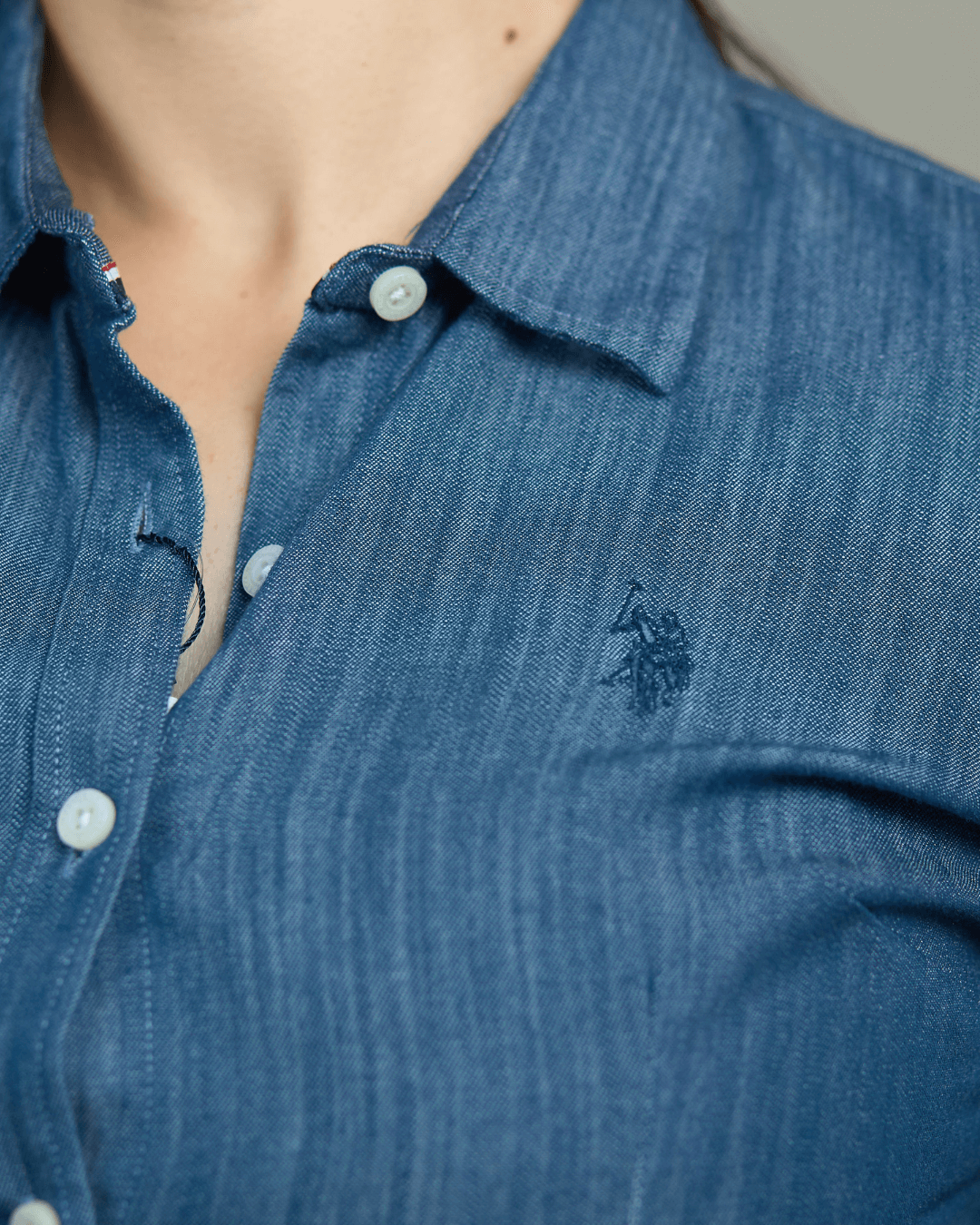 CAMISA US POLO AZUL DE DAMA