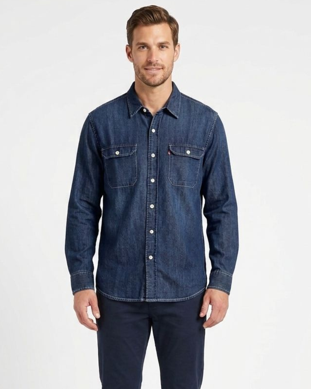 CAMISA LEVIS MANGA LARGA CABALLERO