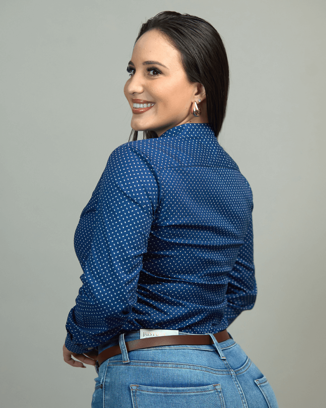 CAMISA US POLO AZUL DE DAMA