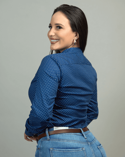 CAMISA US POLO AZUL DE DAMA