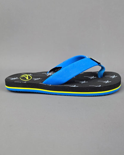 SANDALIA BOLTIO NEGRAS CON AZUL DE NIÑO