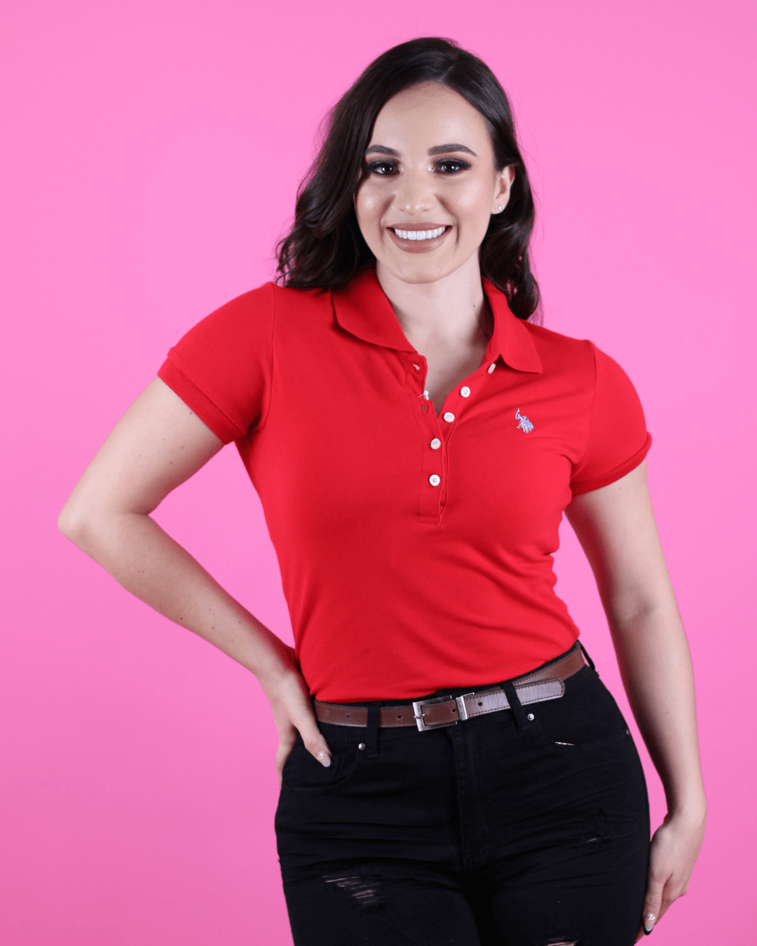 POLO DE MUJER US POLO ROJA