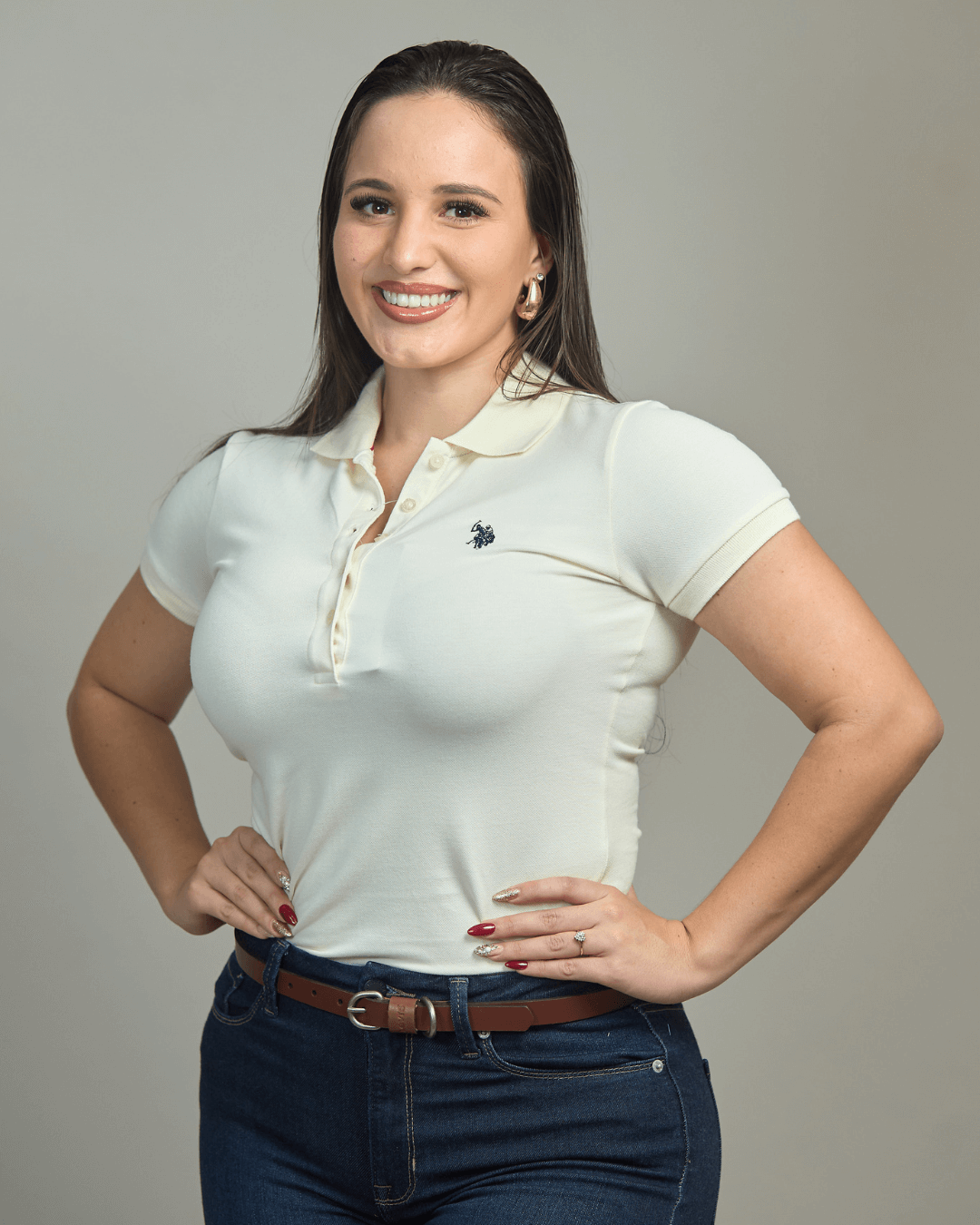 POLO DE MUJER US POLO CREMA