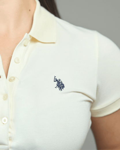 POLO DE MUJER US POLO CREMA