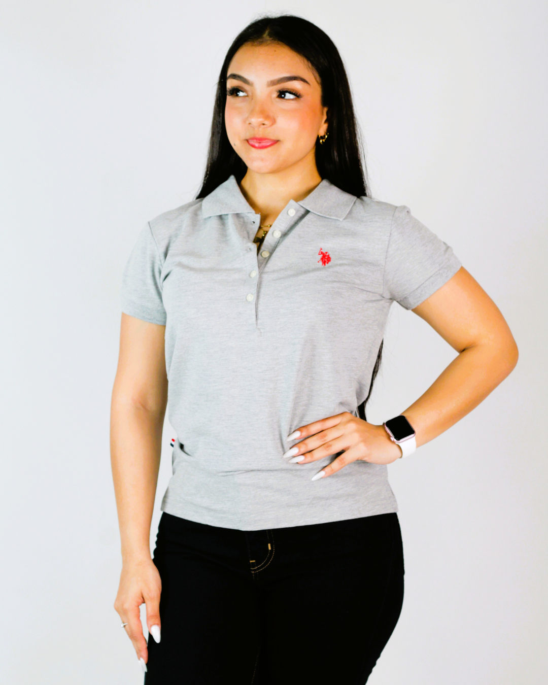 CAMISETA U.S. POLO ASSN GRIS PARA CABALLERO