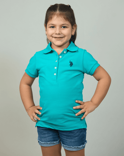 POLO US POLO VERDE MENTA PARA NIÑA