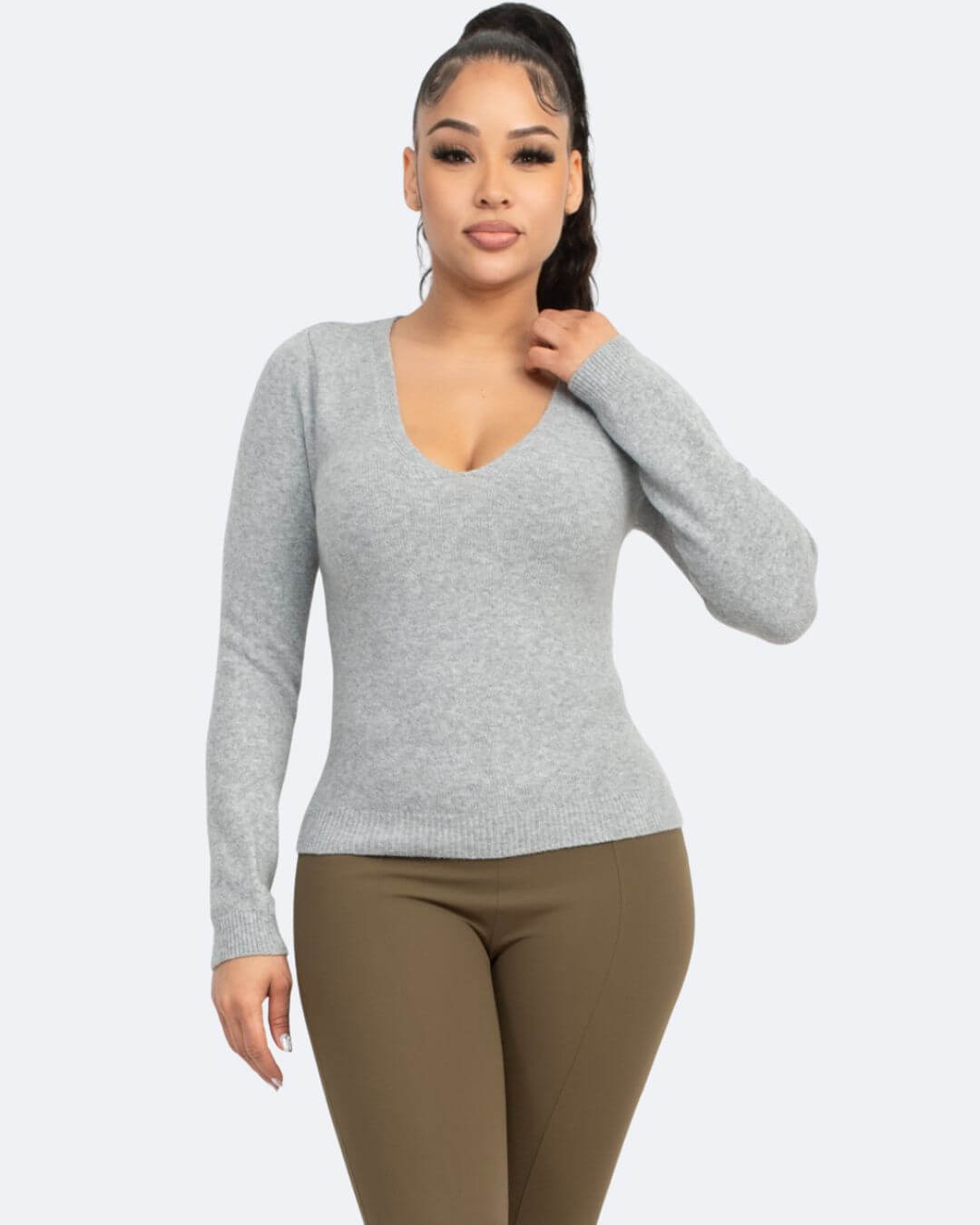 SWEATER IRIS GRIS