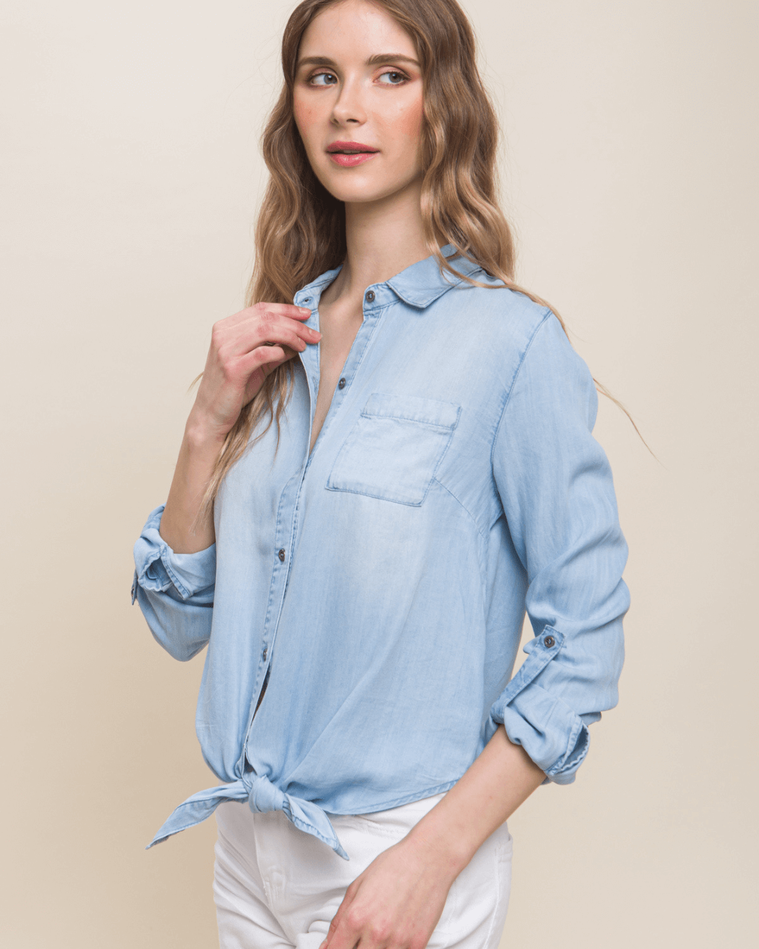 BLUSA LOVE TREE CELESTE