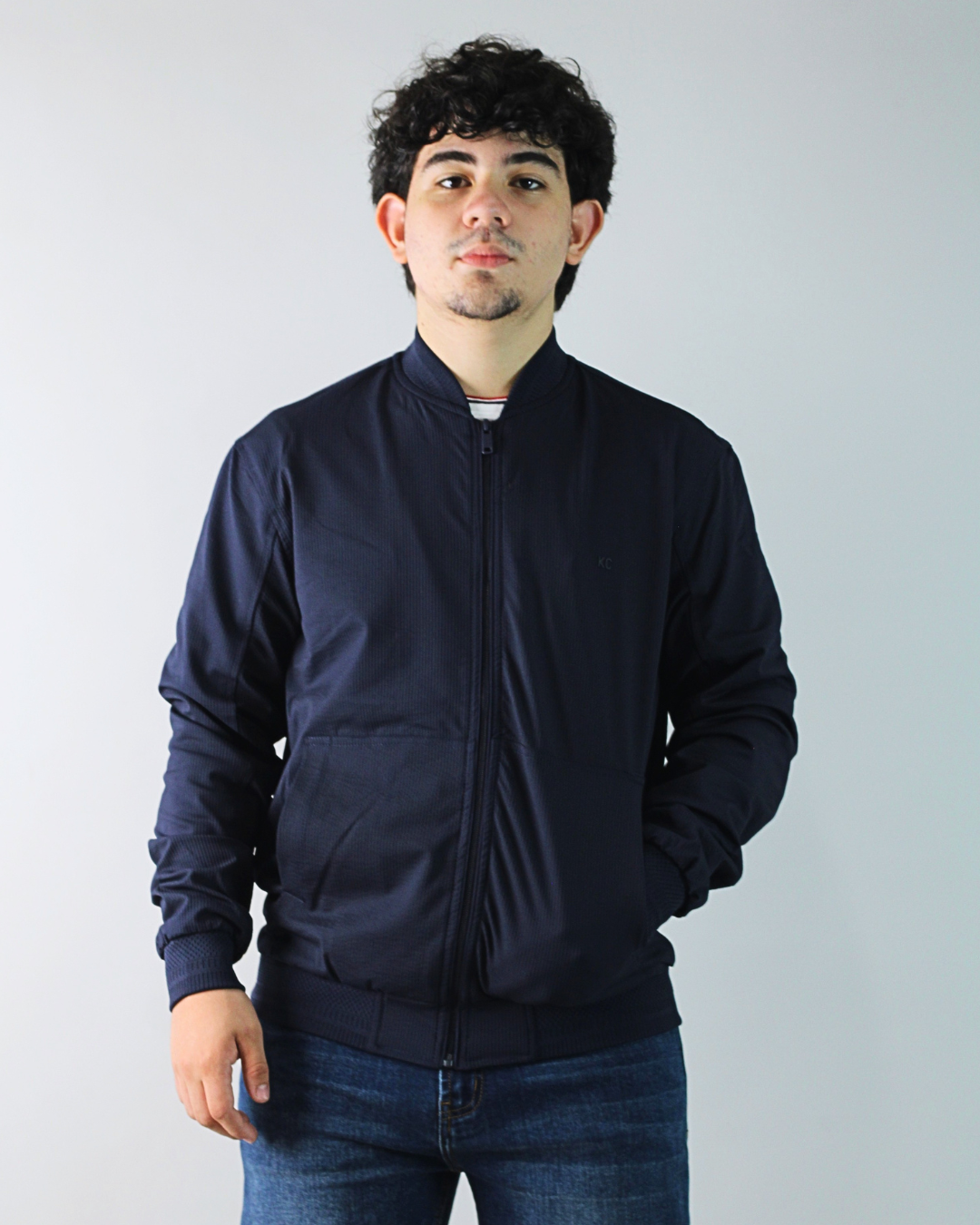 JACKET KENNETH COLE AZUL OSCURO PARA CABALLERO