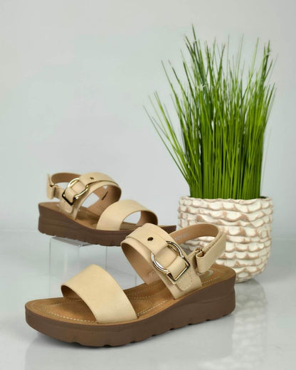 SANDALIA MIOS BEIGE PARA DAMA