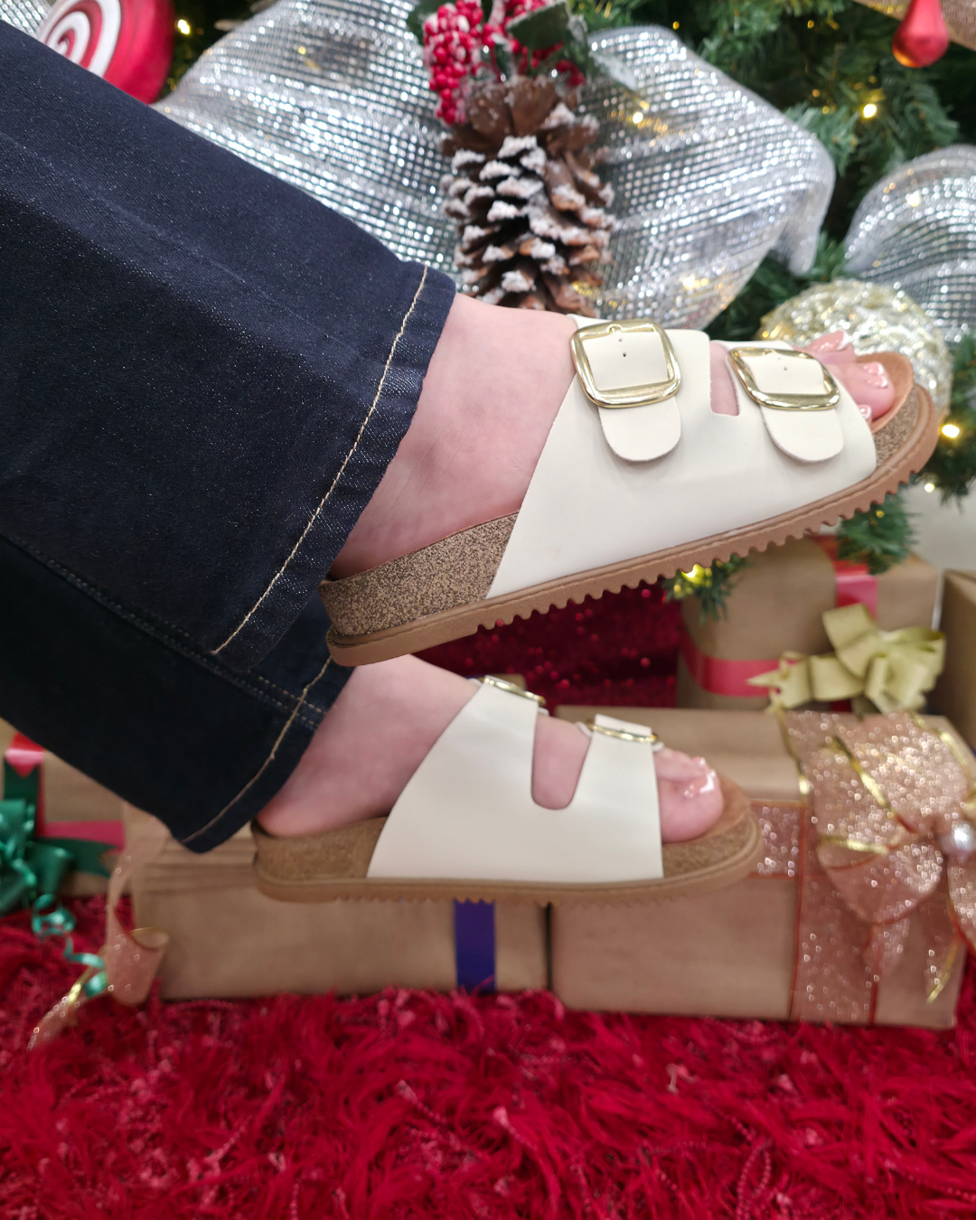 SANDALIA BEIRA RIO BLANCA PARA DAMA