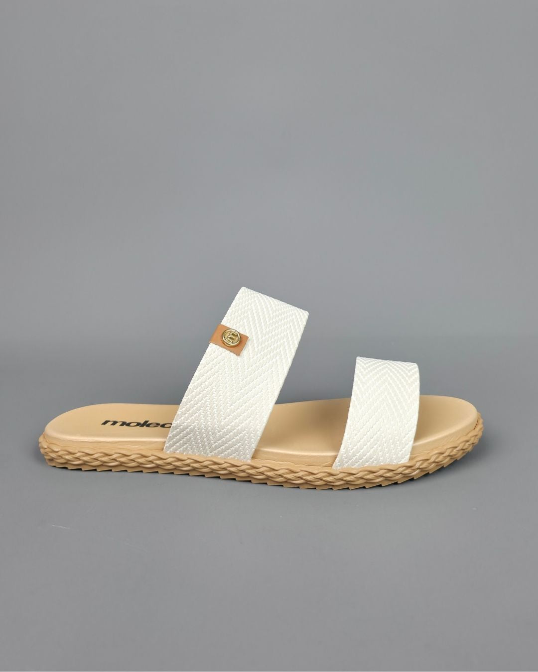 SANDALIA MOLECA BLANCA PARA DAMA