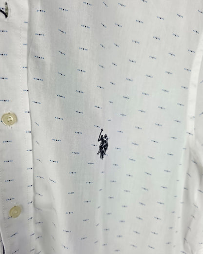CAMISA U.S. POLO ASSN BLANCA PARA CABALLERO