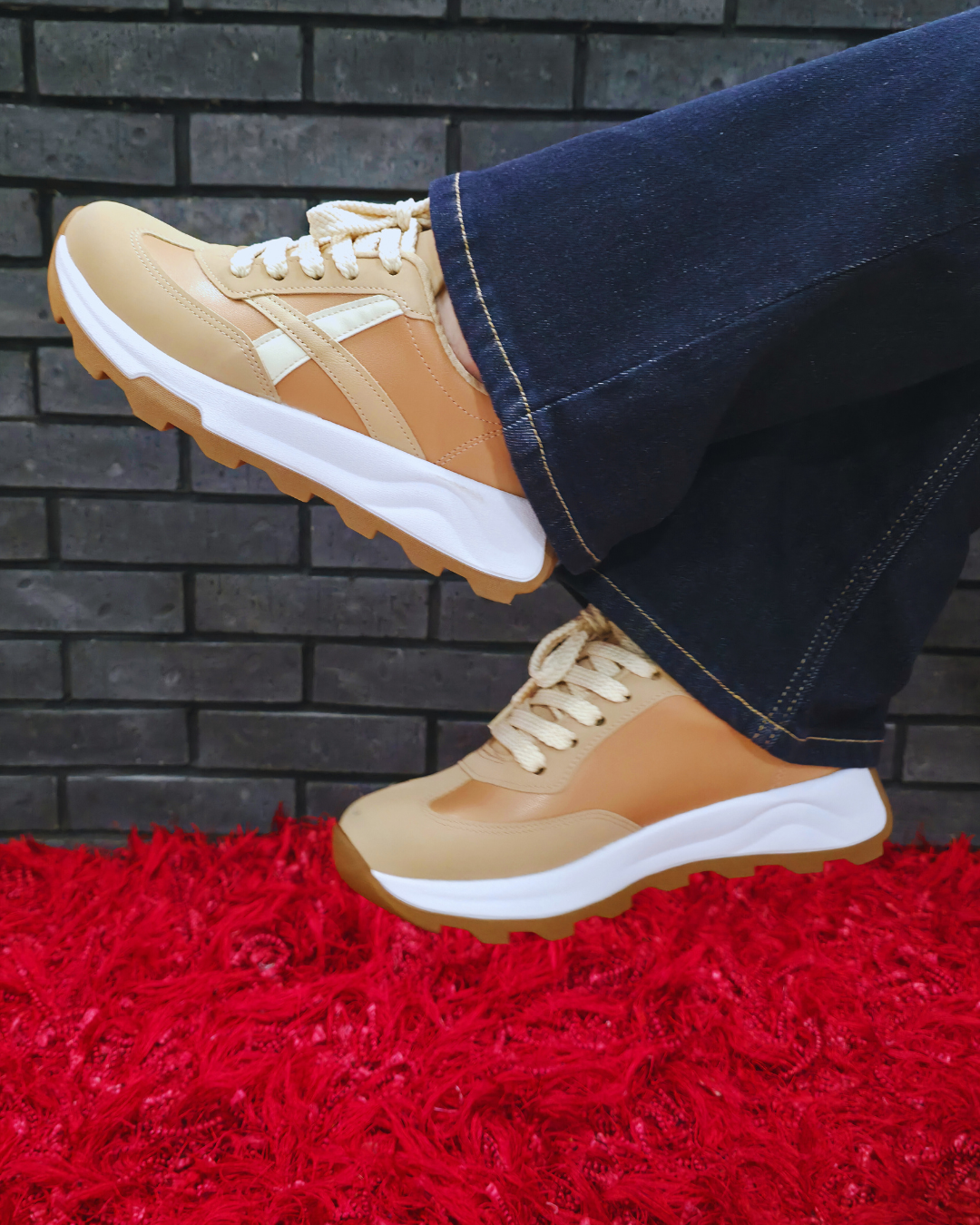 TENNIS BEIRA RIO BEIGE PARA DAMA