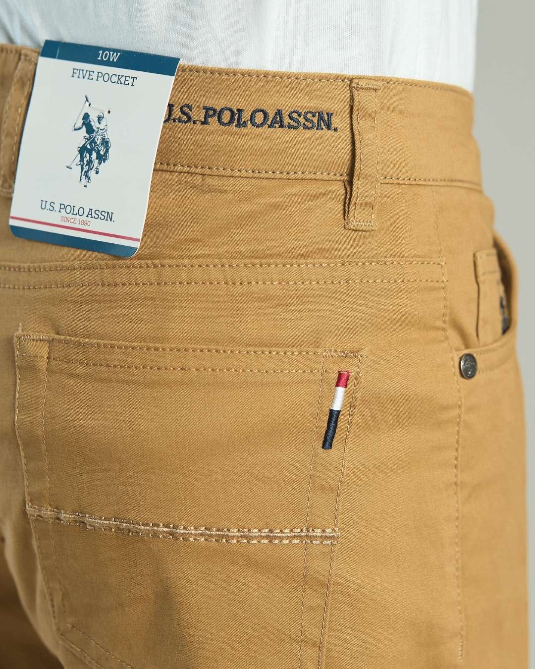 PANTALON TWILL US POLO CAMEL PARA NIÑO