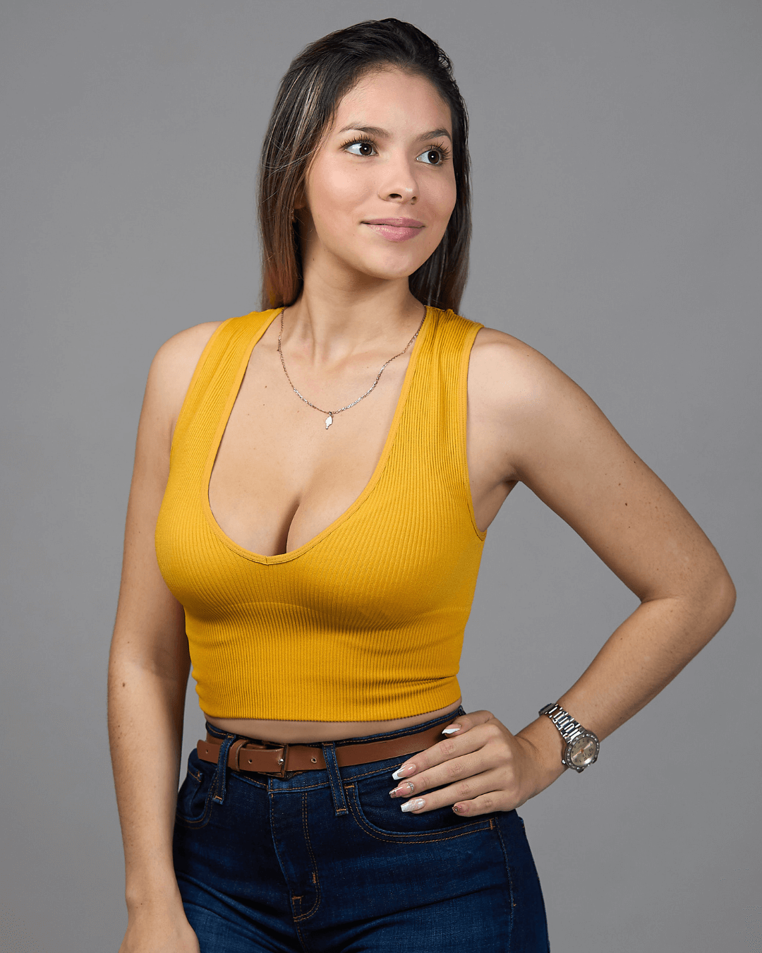 TOP DYNAMIC AMARILLO PARA DAMA