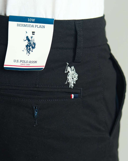 SHORT TWILL US POLO NEGRO PARA NIÑO