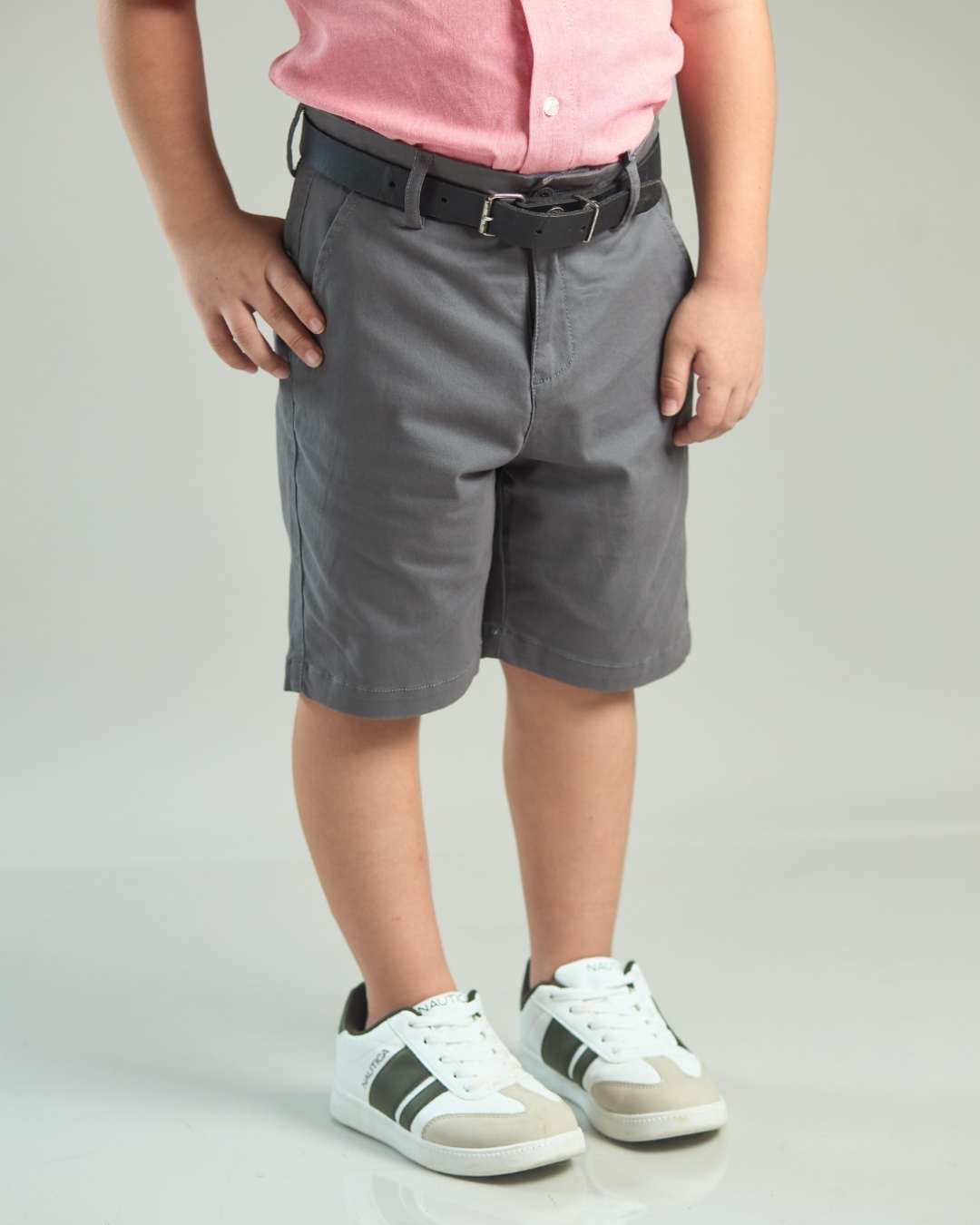 SHORT TWILL US POLO GRIS PARA NIÑO