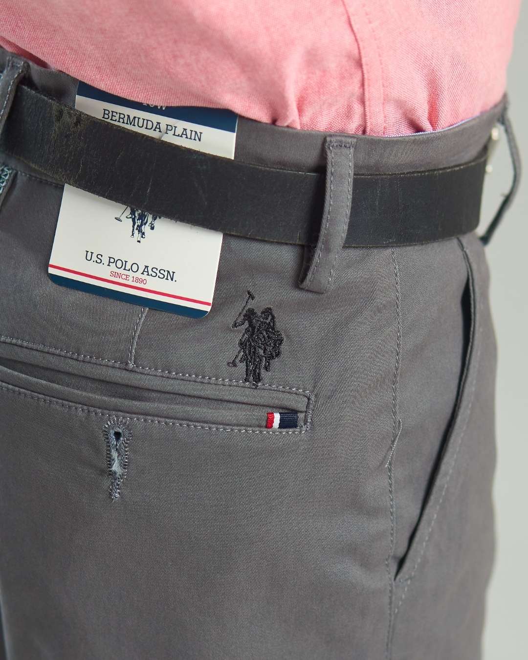 SHORT TWILL US POLO GRIS PARA NIÑO
