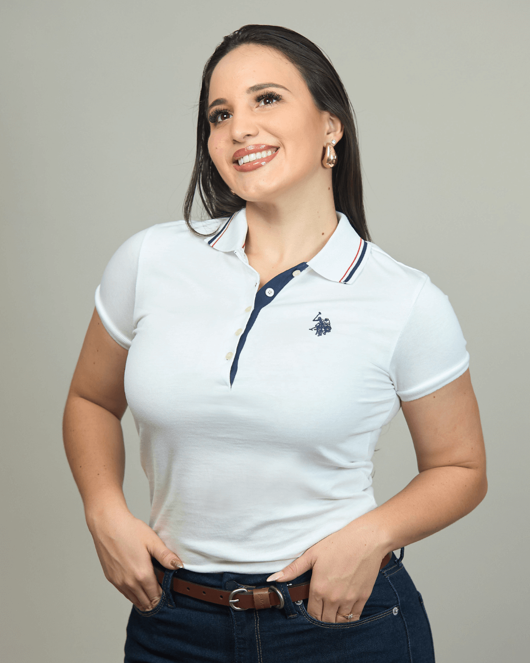 POLO DE MUJER US POLO BLANCA PARA DAMA
