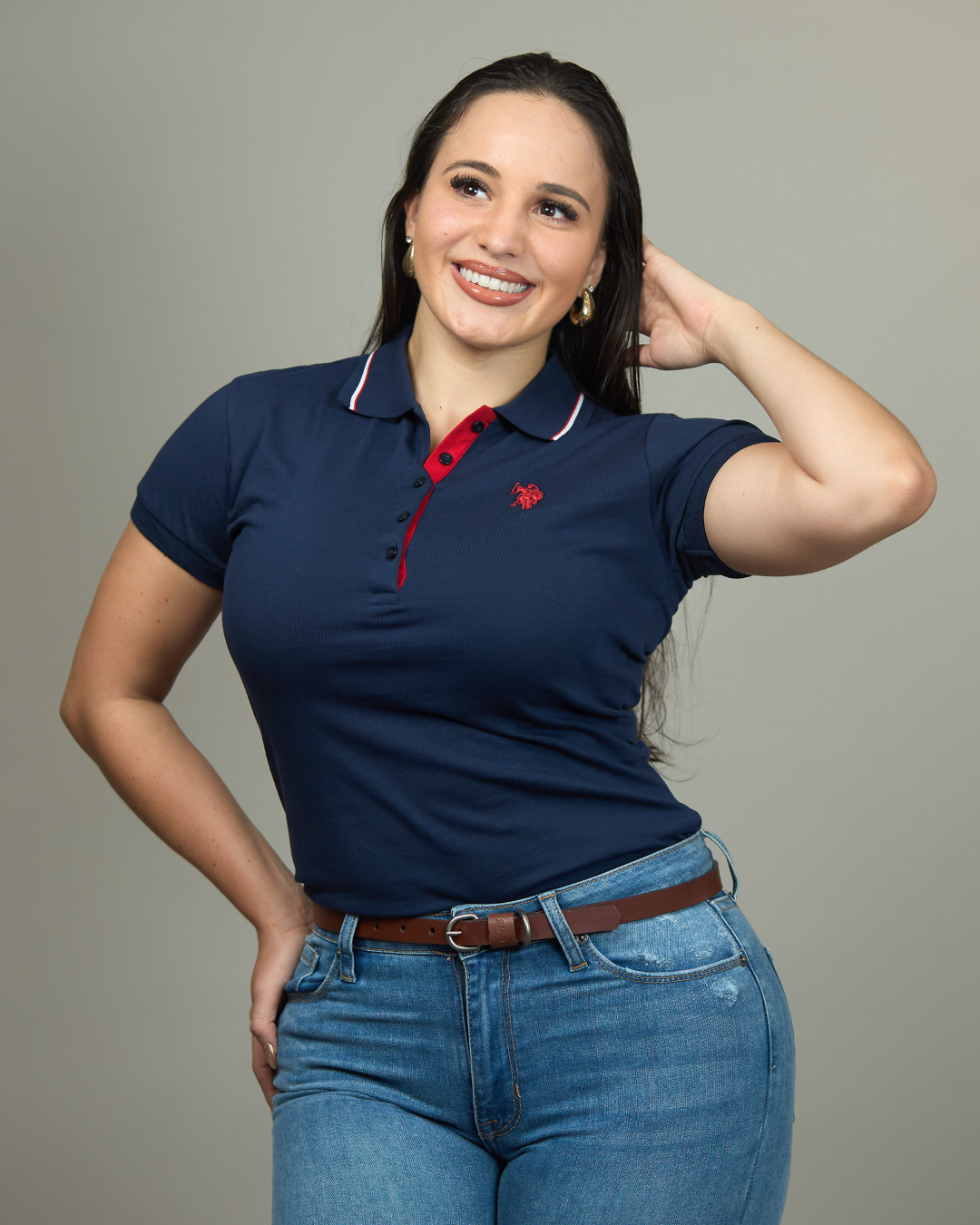 CAMISETA POLO U.S. POLO ASSN  MUJER AZUL